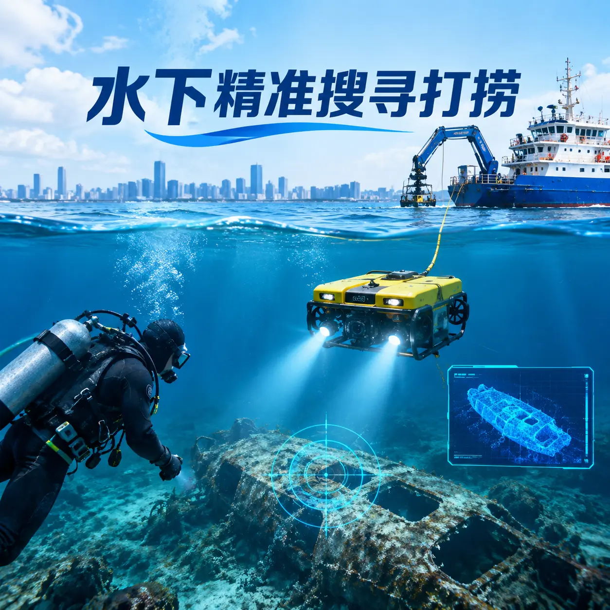 禅城水下精准搜寻打捞